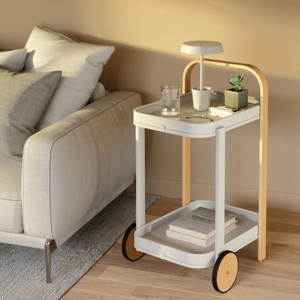 Τραπέζι Τρόλεϊ Bellwood Serving Cart White Umbra